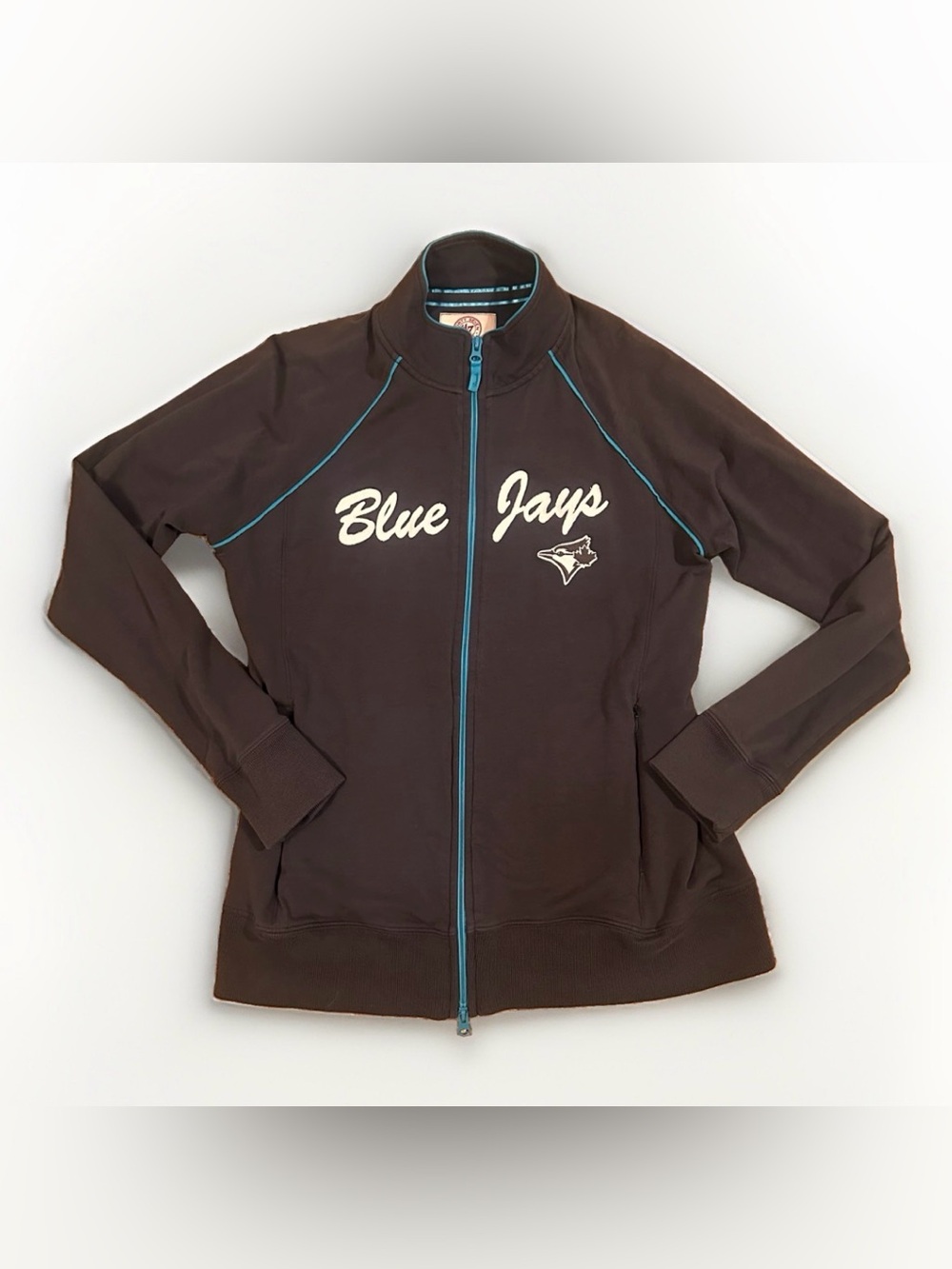 47, Toronto Blue Teal Jays, Track Jacket, Embroidered, Full Zip, MLB, XL,